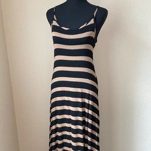 Michel Lauren Striped Maxi Dress
